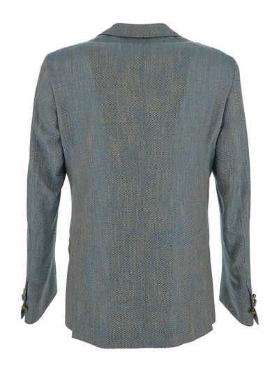 Shop Maurizio Miri Keanu Blazer In Blue