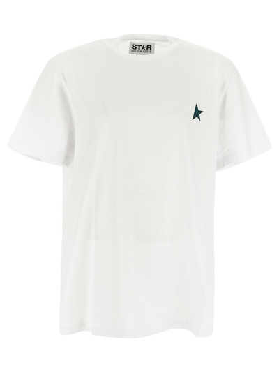Shop Golden Goose White T-shirt Star Collection