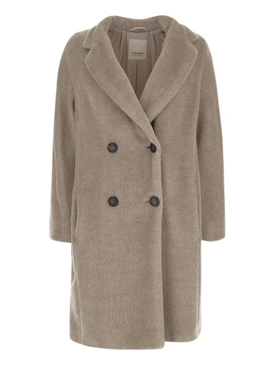 Shop 's Max Mara Roseto Coat In Grey
