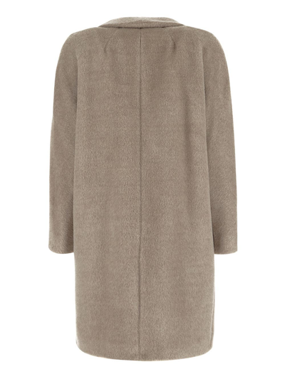 Shop 's Max Mara Roseto Coat In Grey
