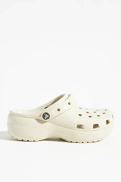 Shop Crocs Classic Platform Clogs In White