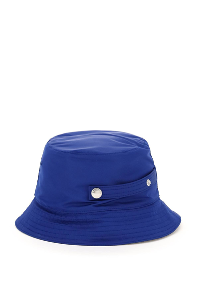 Shop Alexander Mcqueen Mcqueen Graffiti Bucket Hat In Blue