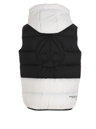 Shop Moose Knuckles Bushwick Vest In White/black