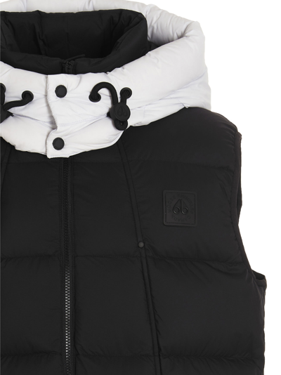 Shop Moose Knuckles Bushwick Vest In White/black