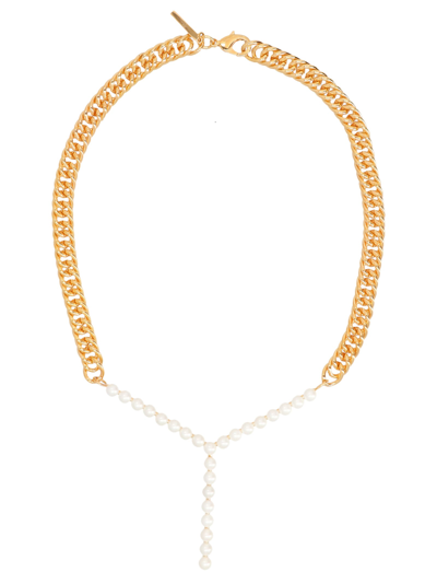 Shop Y/project Maxi Y Necklace In Gold