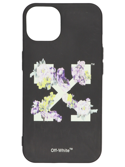 Shop Off-white Flowers Arrow Iphone 13 Cover In Black