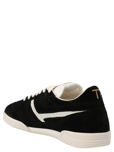Shop Tom Ford Jackson Sneakers In White/black