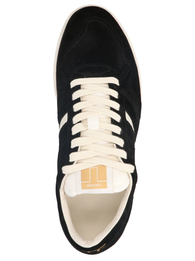 Shop Tom Ford Jackson Sneakers In White/black