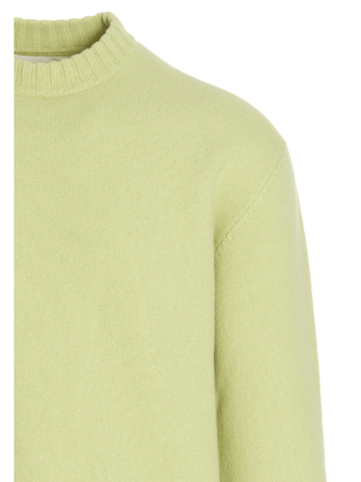 Shop Jil Sander Boiled Wool Sweater In Green