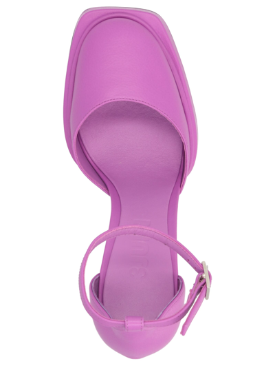 3juin Dècolletè Ambra In Pelle Viola Donna  In Purple