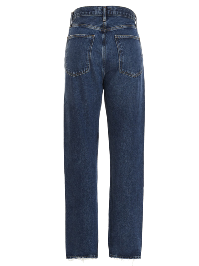 Shop Agolde 90s Pinch Waist Straight In Range Jeans In Blue