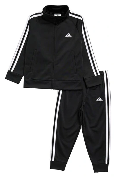 Shop Adidas Originals Kids' Classic Tricot Track Jacket & Pants 2-piece Set In Black