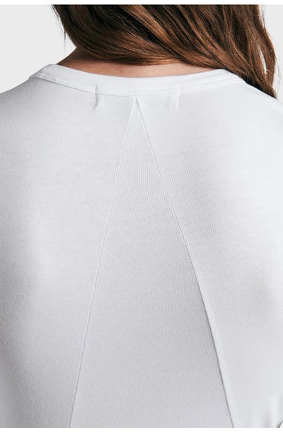 Rag & Bone Icon Luca Slim Long Sleeve Tee In Wht