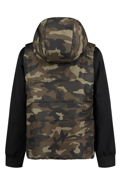 Under Armour Kids' Camo Print Hooded Vest In Baroque Green | ModeSens