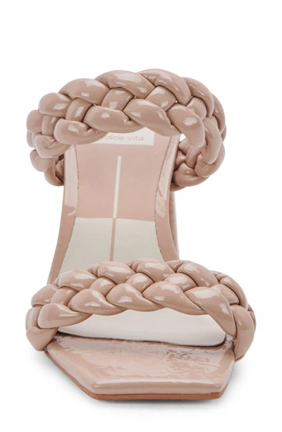 Shop Dolce Vita Paily Braided Sandal In Beige Patent Stella