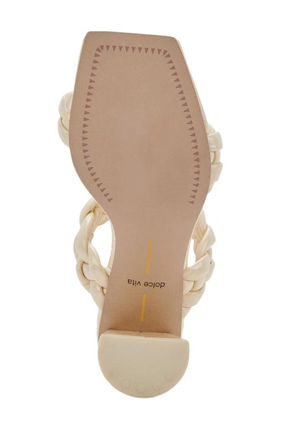 Shop Dolce Vita Paily Braided Sandal In Bone Patent Stella
