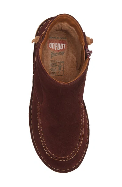 On Foot Zen Water Resistant Boot In Burgundy
