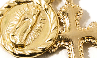 Child Of Wild The Hail Mary Dainty Pendant Necklace In Gold