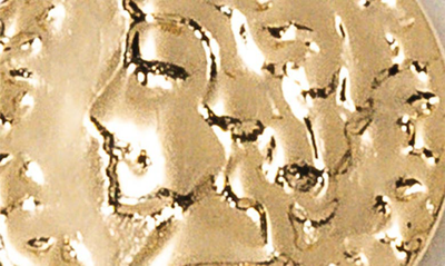 Child Of Wild Stella Coin Drop Huggie Hoop Earrings In Gold