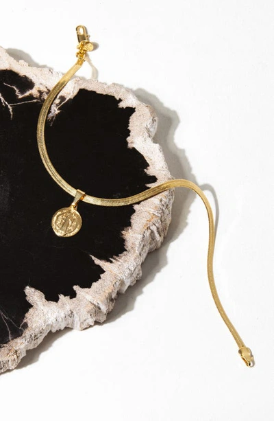 Child Of Wild St Benedict Anklet In Gold