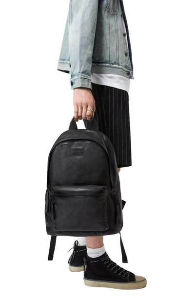 Allsaints Arena Leather Backpack In Black ModeSens