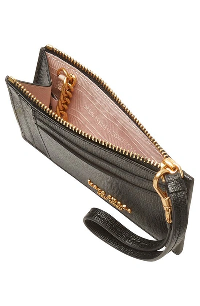 Kate Spade Morgan Saffiano Leather Coin Card Case Wristlet In Black