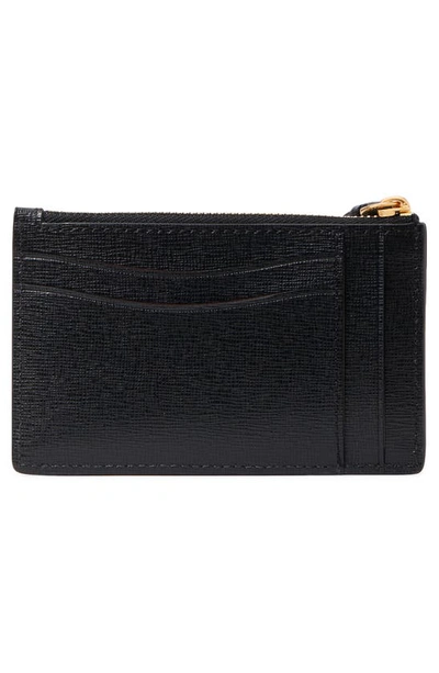 Shop Kate Spade Morgan Leather Wristlet Card Case In Black