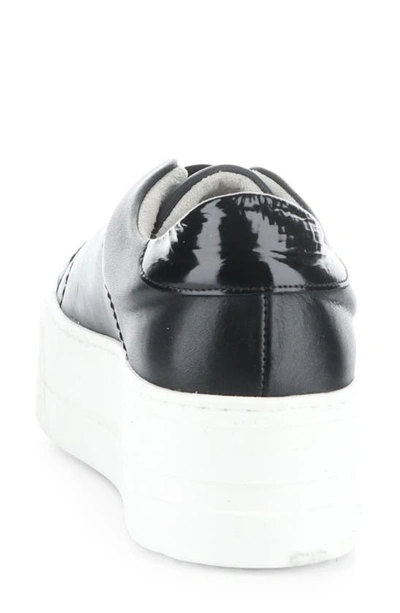 Shop Bos. & Co. Mona Platform Slip-on Sneaker In Black Feel/ Patent/ Elastic