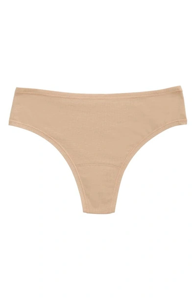 Shop Hanky Panky Playstretch Natural Rise Thong In Chai