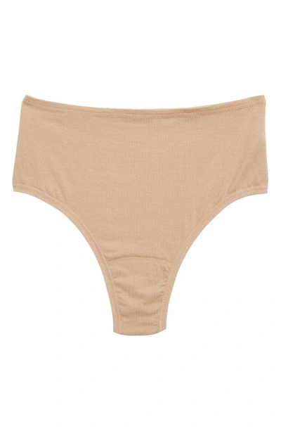 Shop Hanky Panky Playstretch High Rise Thong In Chai