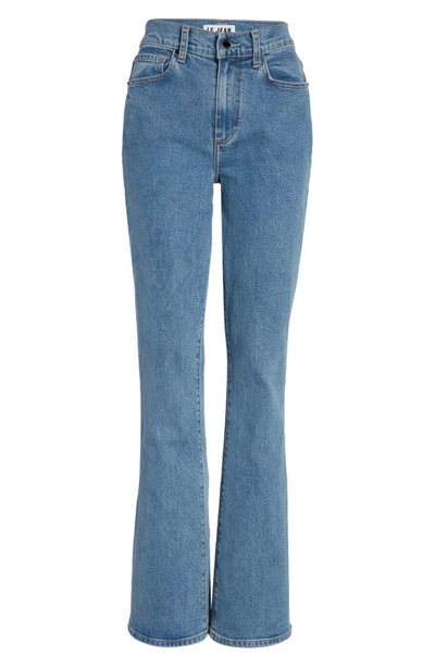 Shop Le Jean Remy High Waist Flare Jeans In Summer Sky
