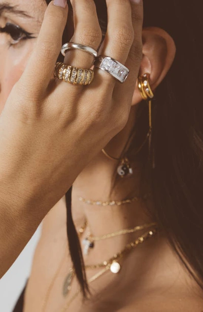Child Of Wild The Parker Crystal Ring In Gold