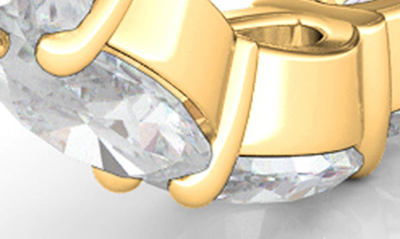 Shop Hautecarat Oval Lab Created Diamond Eternity Ring In 2.73 Ctw Yellow Gold