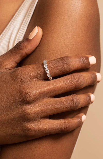 Hautecarat Oval Lab Created Diamond Eternity Ring In 2.73 Ctw White Gold