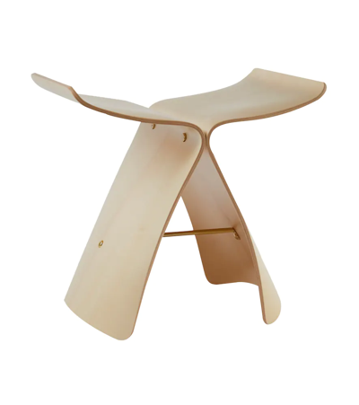 Shop Vitra Butterfly Stool In Brw