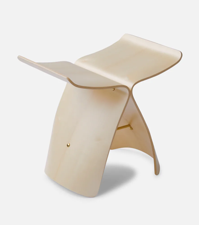 Shop Vitra Butterfly Stool In Brw