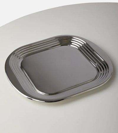 Shop Tom Dixon Form Tray In Sil