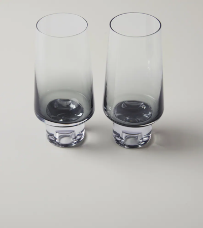 Shop Tom Dixon Tank Set Of 2 Glasses In Blk