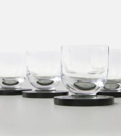 Shop Tom Dixon Puck Set Of 4 Shot Glasses In Tra