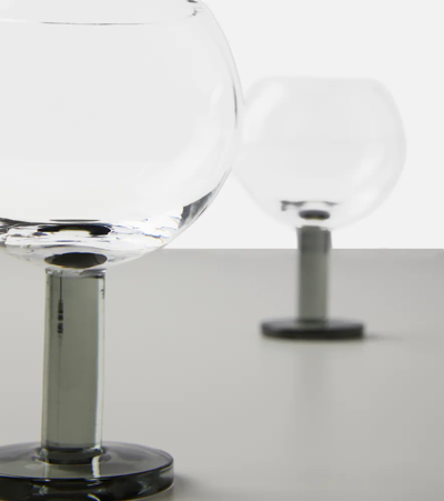 Shop Tom Dixon Puck Set Of 2 Balloon Glasses In Tra