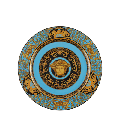 Shop Versace Home Medusa Service Plate In Blu