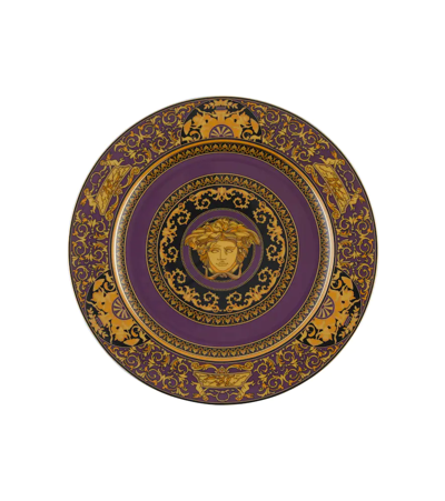 Shop Versace Home Medusa Service Plate In Pur