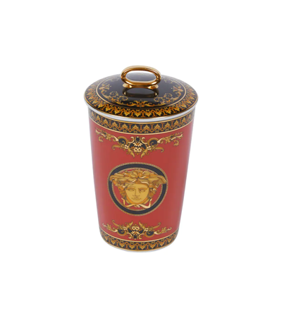 Shop Versace Home Medusa Table Candle In Mul