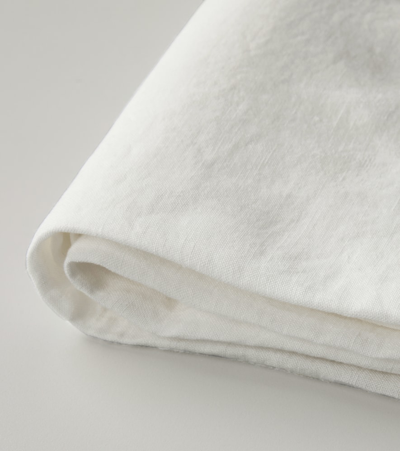 Shop Once Milano Linen Tablecloth In Whi