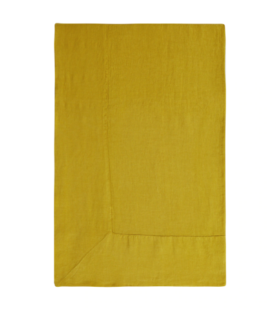 Shop Once Milano Linen Tablecloth In Yel