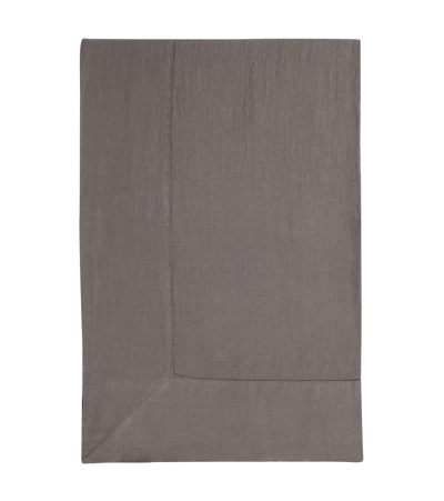 Shop Once Milano Linen Tablecloth In Blk