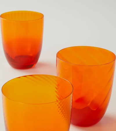 Shop Nasonmoretti Idra Set Of 6 Water Glasses In Ora