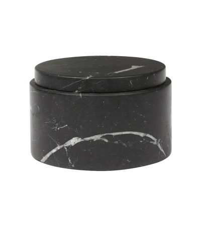 Shop Michaël Verheyden Cont Extra Large Low Marble Container In Blk