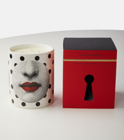 Shop Fornasetti Profumi X Comme Des Garçons Comme Des Fornà Large Otto Candle In Whi