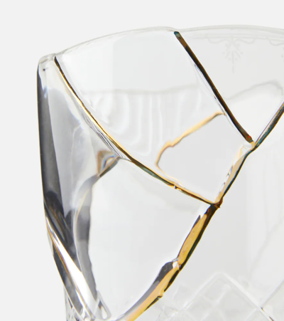Seletti Kintsugi No. 1 Glass In Trasparent/gold | ModeSens